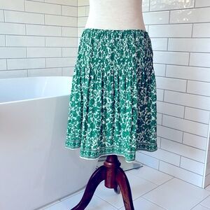 MAX STUDIO Floral Emerald Green Skirt